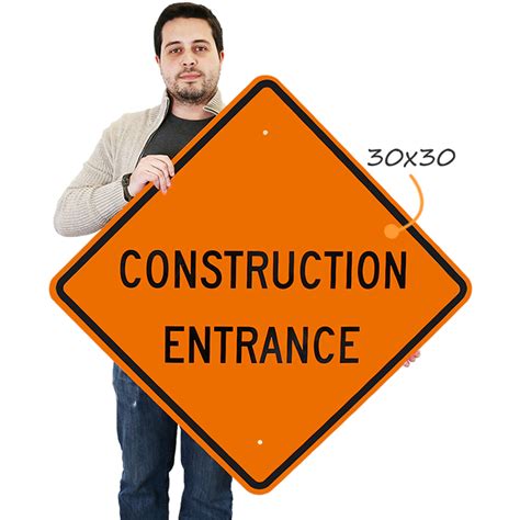 Construction Entrance Sign Sku K 6567
