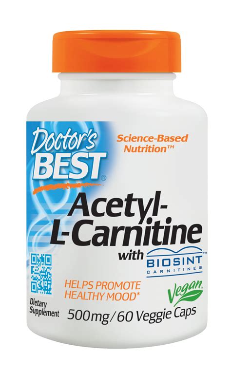 Buy Doctors Best Acetyl L Carnitine 500mg Online 60 Vcaps