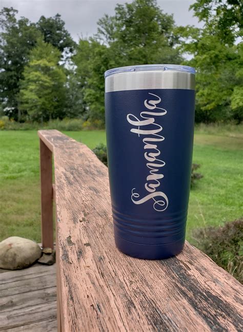 personalized name engraved stainless steel tumbler with lid water tumbler ts for women