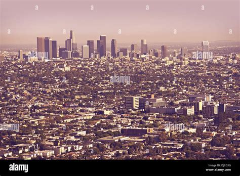 Los Angeles Metro Area Panorama Los Angeles California United States