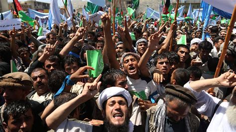 Abdullah Abdullah And 15000 Protesters Gathered In Kabul The New