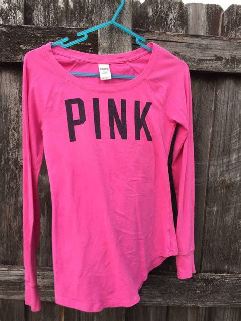 Victorias Secret Pink Long Sleeve T Shirt Sz Xs Small Ebayto