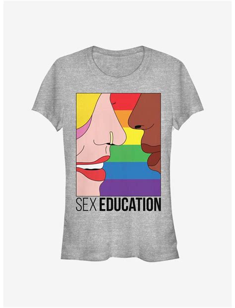 Sex Education Sex Ed Kiss T Shirt Grey Hot Topic