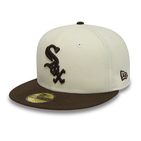 Official New Era Chicago White Sox Mlb Sand White 59fifty Fitted Cap