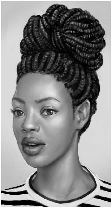 African Hairstyle Drawing