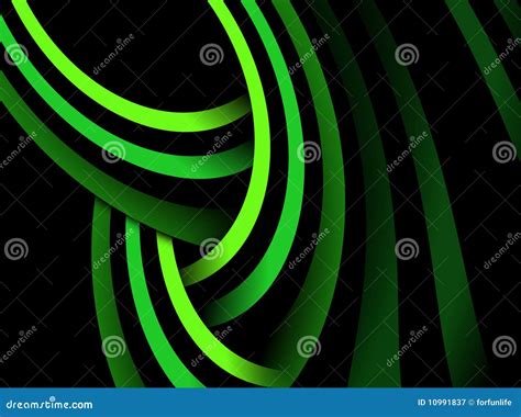 Green Lines Abstraction Stock Illustration Illustration Of Colour