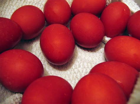 Red Eggs For Greek Easter Nourishing Minimalism