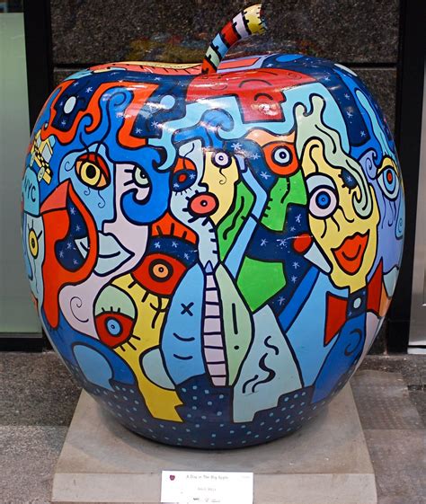 Nyc ♥ Nyc Painted Apple Sculptures Andy Warhol Famous Paintings