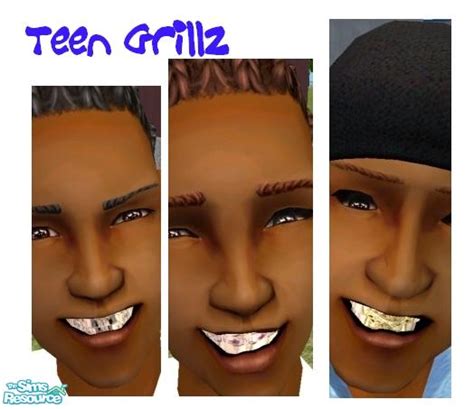 The Sims Resource Blingin Grillz For Teens