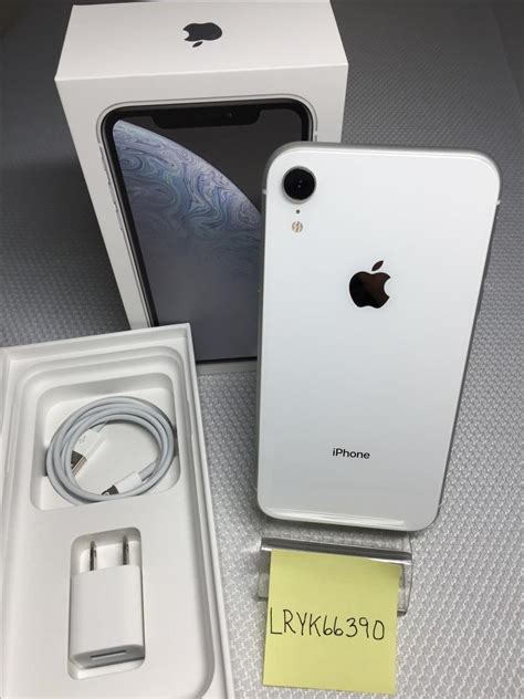 Apple Iphone Xr Unlocked White 128gb A1984 Lryk66390 Swappa