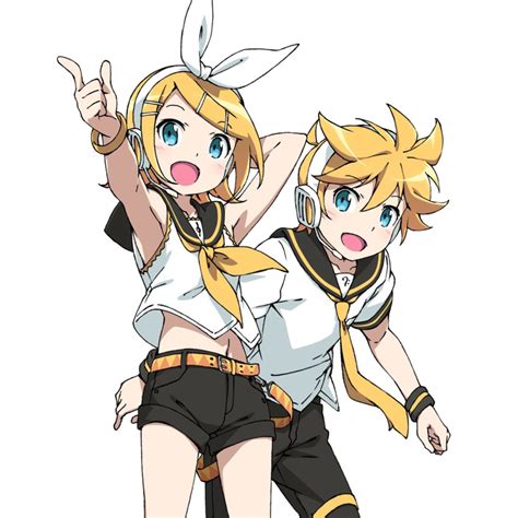 Kagamine Rin And Kagamine Len Vocaloid And 1 More Drawn By Kanzaki