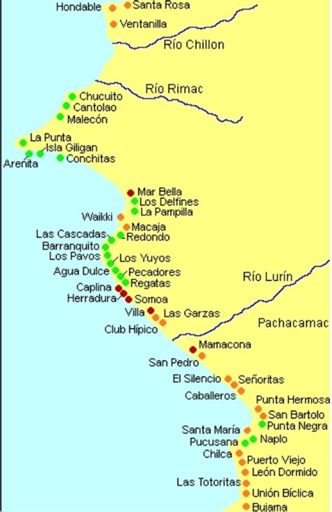 Guía De Las Playas Principales De Lima Perú