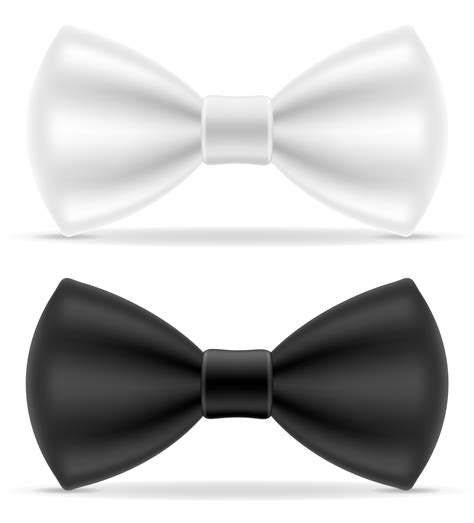 Black And White Bow Tie For Men A Suit Vector Illustration 509596