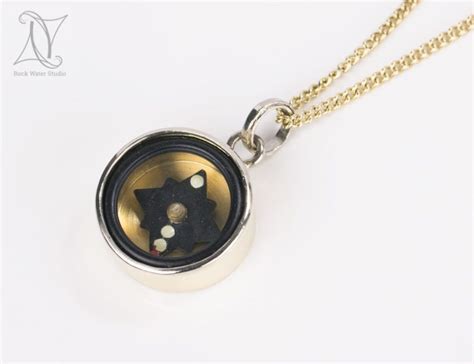 Classic Gold Compass Necklace Rock Water Studio