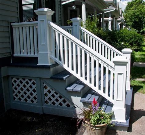 See more ideas about front stairs, stairs, porch steps. Front Steps, Railings and Newel Posts | Porch stairs ...