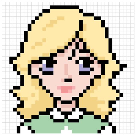 How To Draw A Girl Pixel Art Really Easy Drawing Tutorial