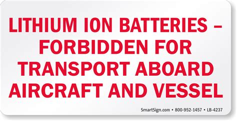 Lithium Battery Shipping Label Printable Free