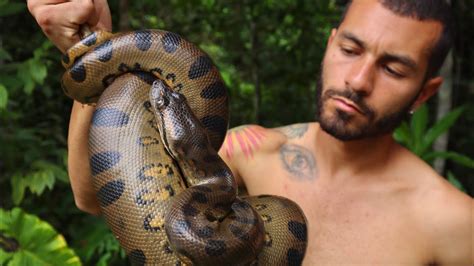 Wild Anaconda Caught In The Amazon Youtube