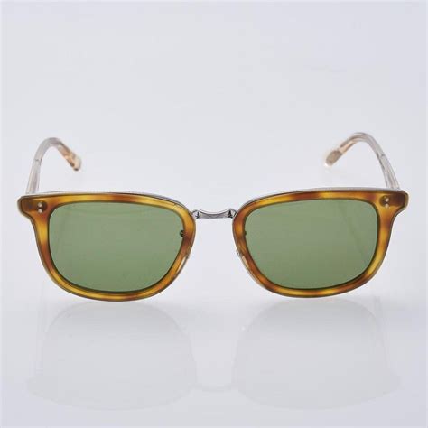 Oliver Peoples Kettner Sunglasses With Green Gradient Lenses