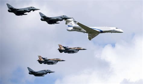 German Israeli Air Force Jets Fly Past 1972 Munich Attack