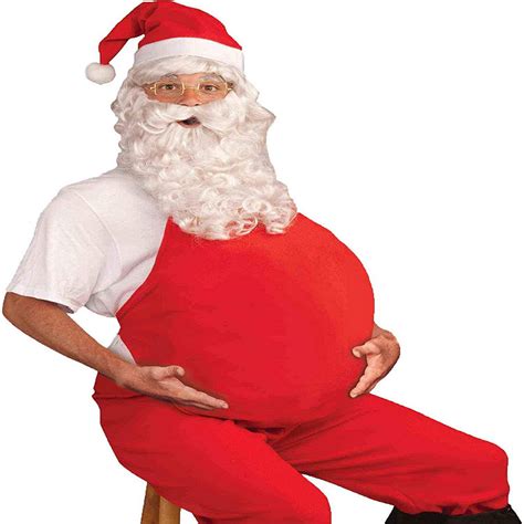 Red Belly Stuffer Santa Costume Accessory Oriental Trading