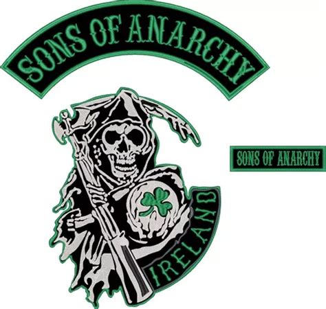 Sons Of Anarchy Ireland Parche Bordado 3 Piezas Meses Sin Intereses