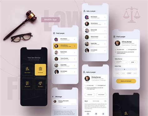 Mobile App For Lawyer Consultation On Behance