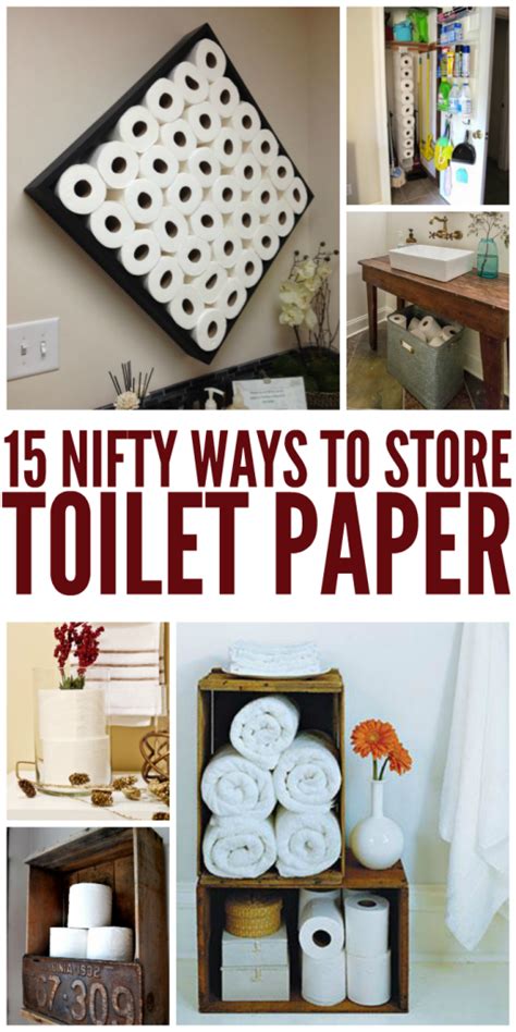 15 Nifty Ways To Store Toilet Paper