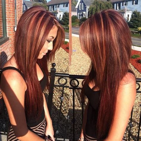 Who says blonde highlights for dark brown hair have to be subtle? 10 best Burgundy streaks images on Pinterest | Braids ...