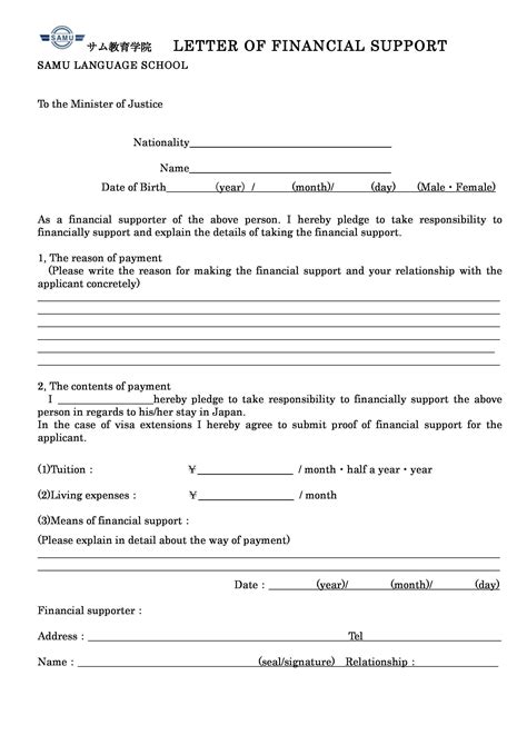 Financial Assistance Sample Letter Of Asking Help