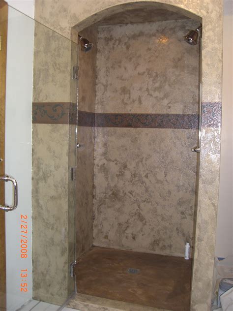 Salt water is extremely corrosive, and over time, your boat can become severely damaged. Shower After - Diamond Kote Decorative Concrete ...
