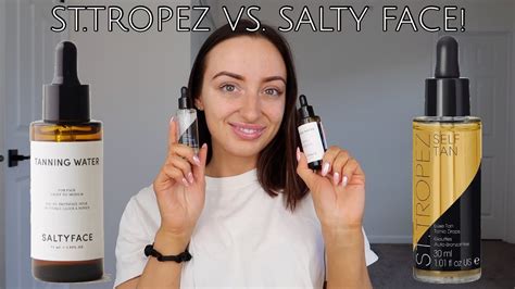 Salty Face Tanning Water Vs Sttropez Tan Tonic Glow Drops Youtube