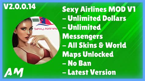 sexy airlines mod apk v2 0 0 14 unlimited dollars messengers and no ban latest version ~ andro