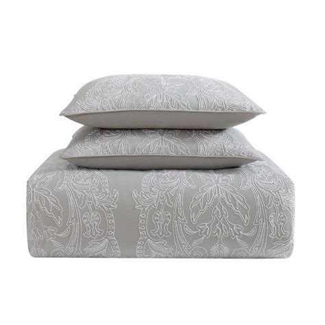 Java Graywhite Comforter Set Comforter Sets Duvet Cover Sets