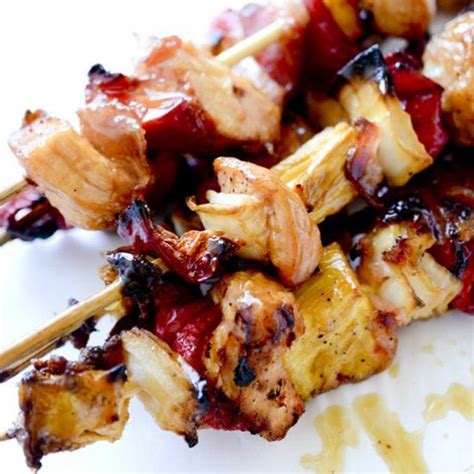Preheat the oven to 425 degrees. Bacon, Pineapple, Chicken Kabobs - fire up the grill ...