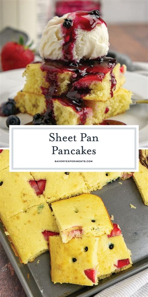 Easy And Fluffy Sheet Pan Pancakes Recipe W Homemade Pancake Mix