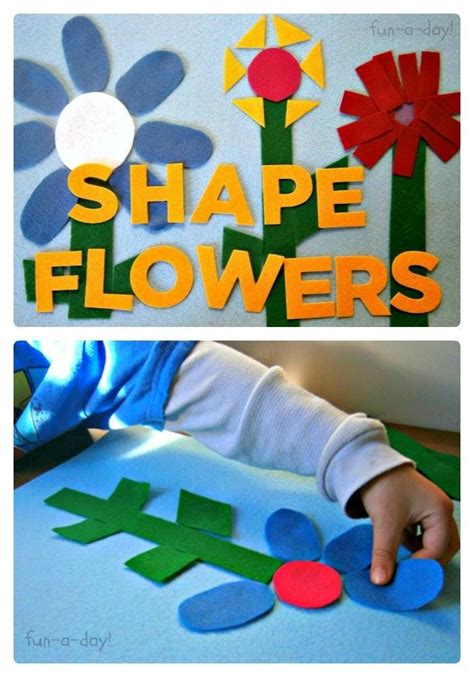 Felt Shape Flowers Activity | Felting, Activities and Early education