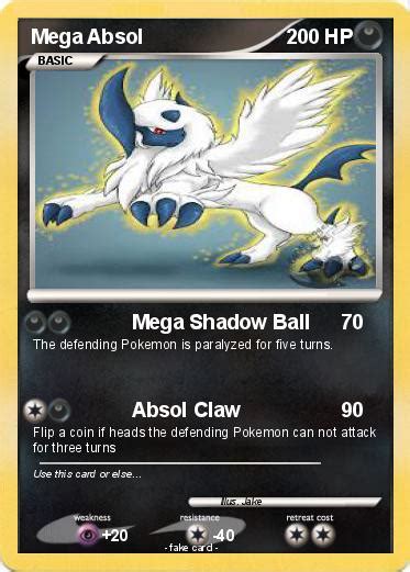 Giving you the possible utility speed to regain control. Pokémon Mega Absol 34 34 - Mega Shadow Ball - My Pokemon Card