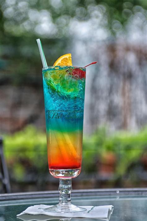Beautiful Drink Fancy Drinks Rainbow Cocktail Rainbow Drinks