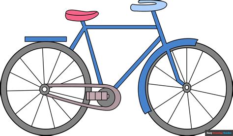 How To Draw A Bike Really Easy Drawing Tutorial