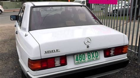 1992 Mercedes Benz 180e W201 White 4 Speed Automatic Sedan Youtube