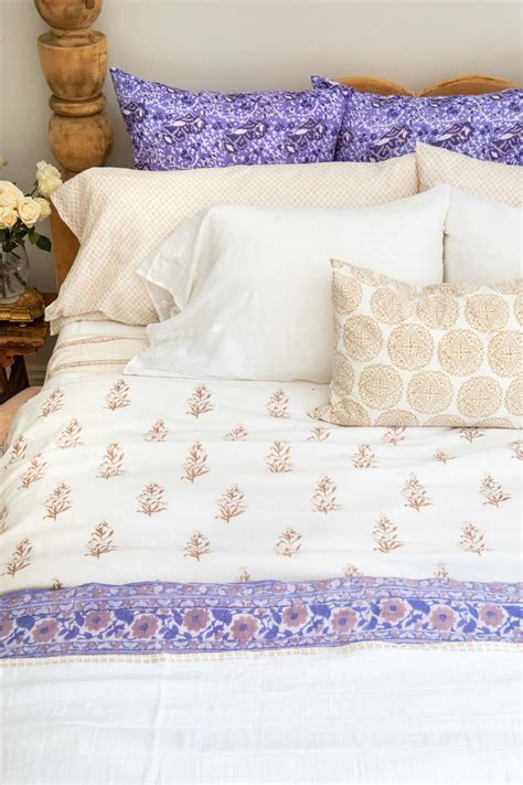 Kerry Cassill Luxury Indian Printed Bedding And Apparel — Lavender