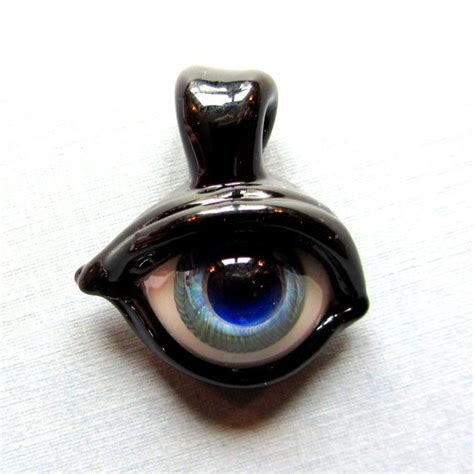 Glass Eyeball Pendant Flameworked Borosilicate All Seeing Etsy Glass Eyeballs Glass Evil