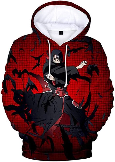 Mens 3d Printed Naruto Hoodie Anime Manga Cosplay Pullover Sweatshirt