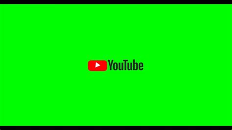 Youtube Logo Animation Green Screen Youtube