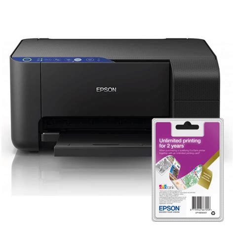 Epson Ecotank Et 2710 A4 Colour Multifunction Inkjet Printer 2 Year Unlimited Printing