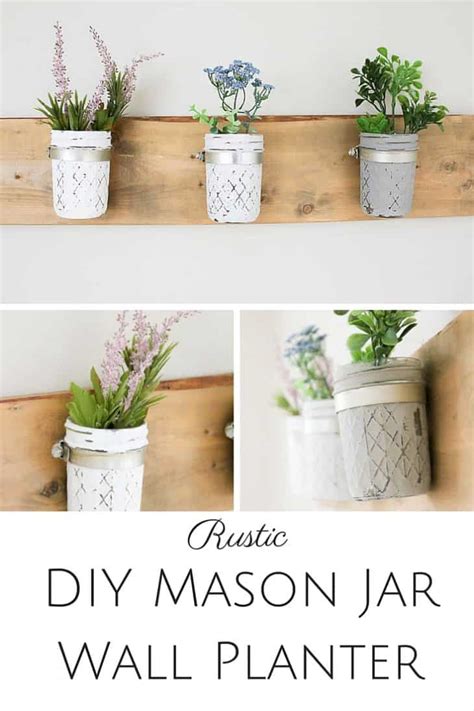 9 stunning wall planters easy decor ideas lolly jane modern farmhouse living room farm house. Learn How to Make Your Own DIY Mason Jar Wall Planter