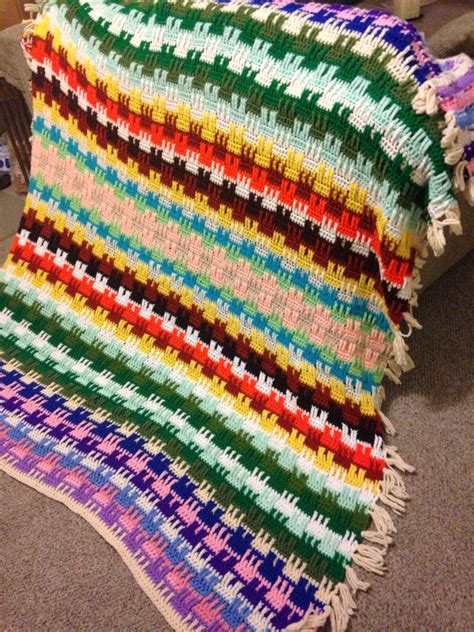 Amazing Crochet Colorful Afghan Blanket