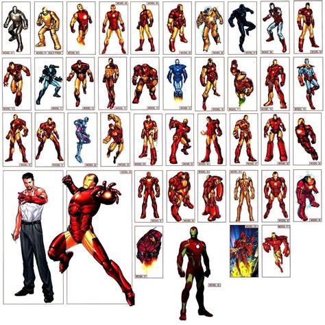 Different Iron Man Suits In The Comics The Invincible Pinterest