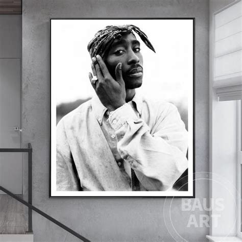 Tupac Amaru Shakur Poster 2pac Poster 2pac Canvas Art Hiphop Frame Wall